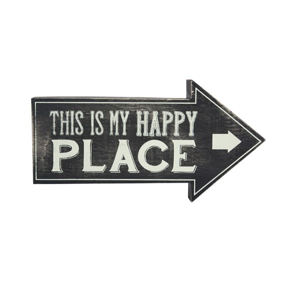 This is My Happy Place Retro Arrow Sign