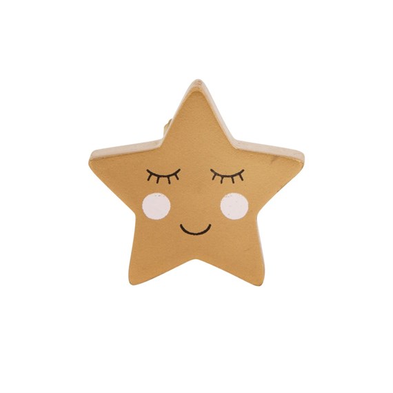 Sweet Dreams Star Golden Drawer Knob