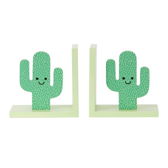 Happy Cactus Bookends