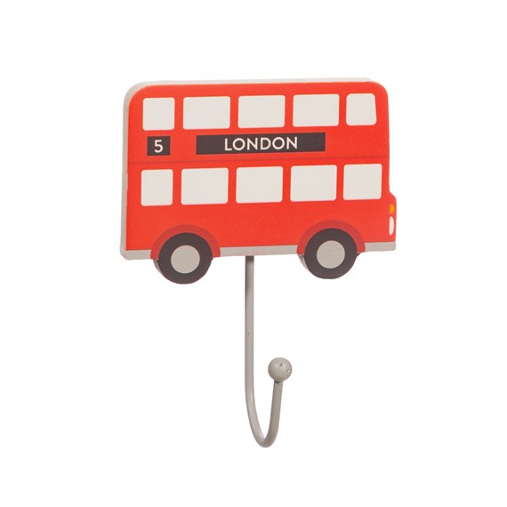 London Bus Red Door Hook
