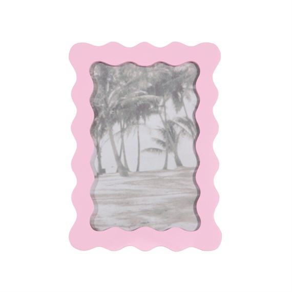 Wiggle Border Frame Pink