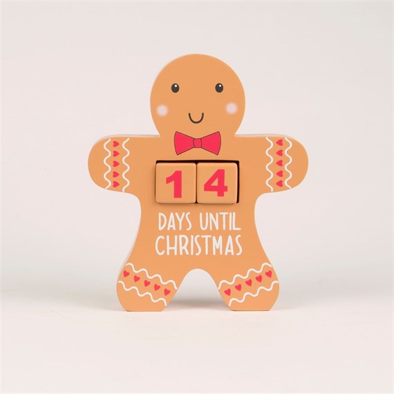 Gingerbread Man Countdown Blocks