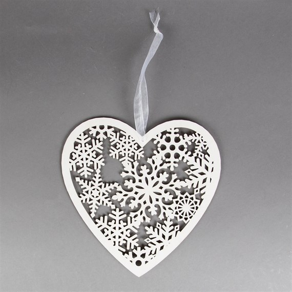 Filigree Style Heart Hanging Decoration