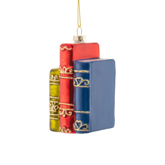 Row of Books Shaped Bauble