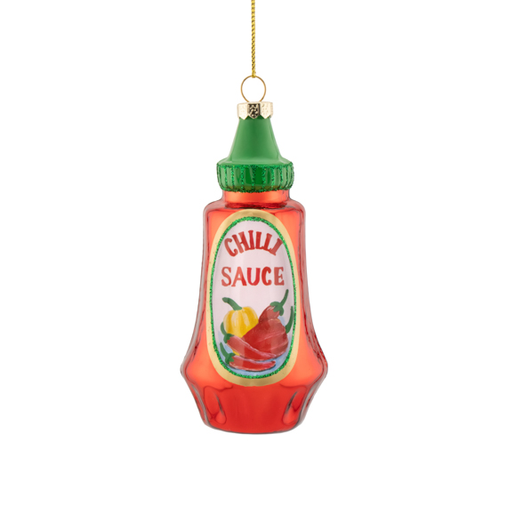 Chilli Sauce Shaped Bauble