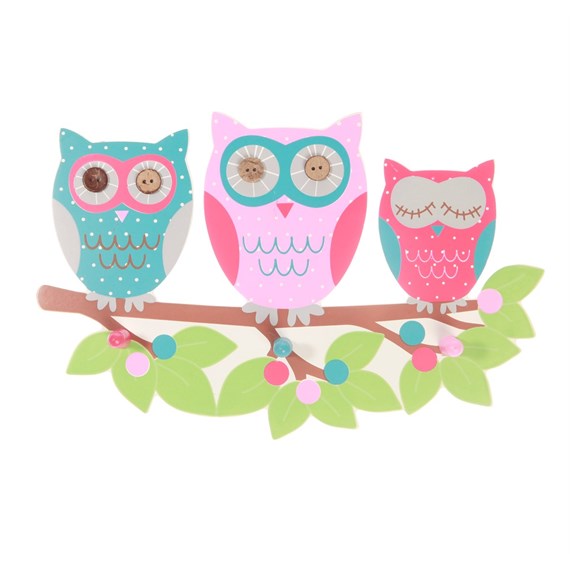 Owl & Branch Triple Hook