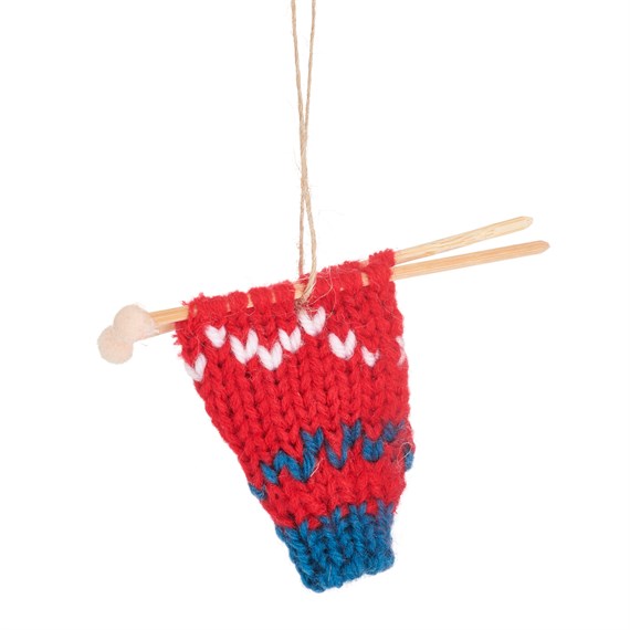 Knitting Needles Hanging Decoration