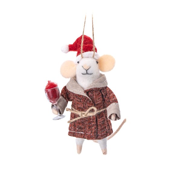 Tipple Mouse Felt Decoration