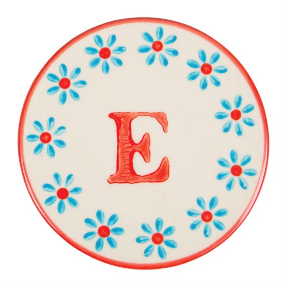 Bohemian Coaster Letter E