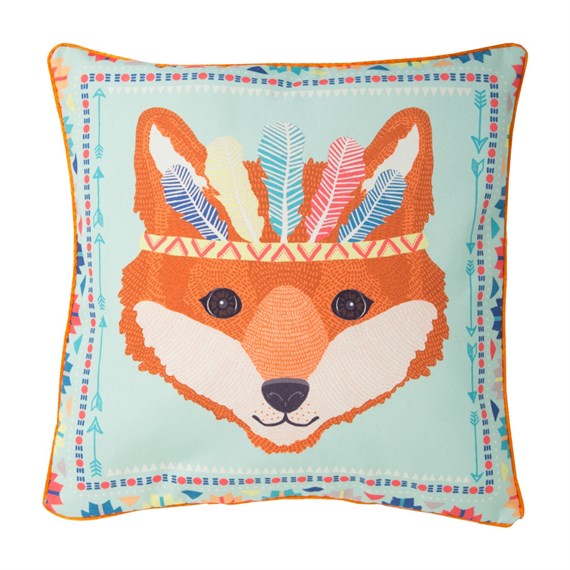 Fox Animal Adventure Cushion with Inner