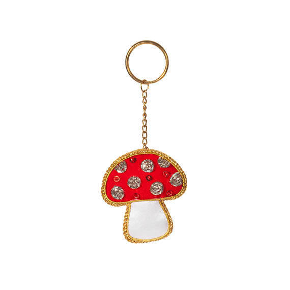 Mushroom Zari Keyring