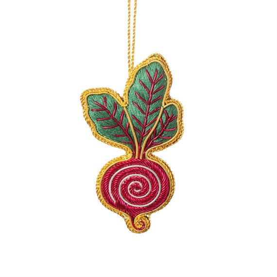 Beetroot Zari Embroidery Decoration Purple