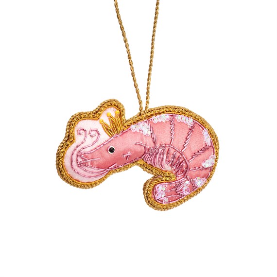 King Prawn Zari Decoration