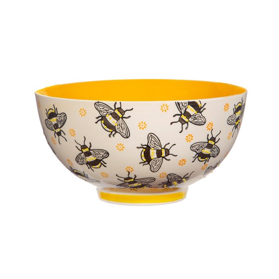 Busy Bees Yellow Bowl