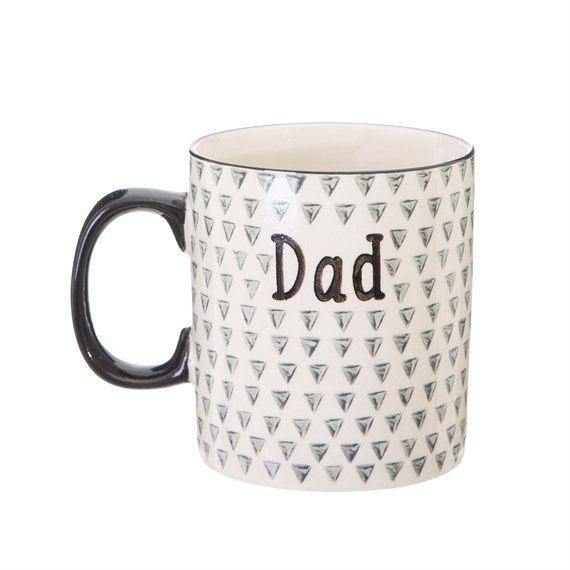 Dad Geometric Monochrome Mug