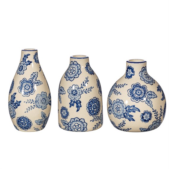 Blue Willow Vases Assorted