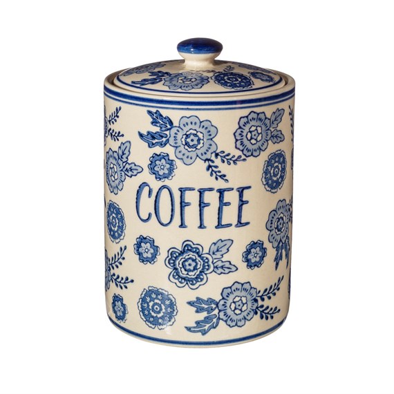 Blue Willow Coffee Storage Jar