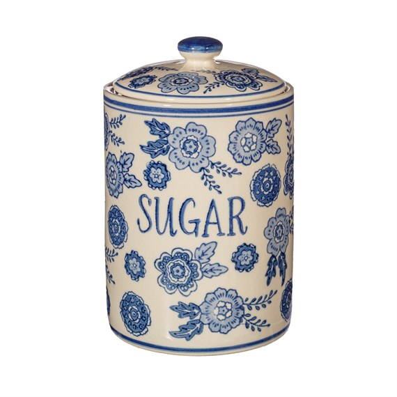 Blue Willow Sugar Storage Jar