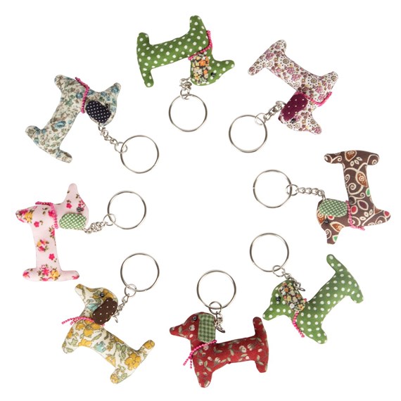 Dali Dachshund Keyring Assorted