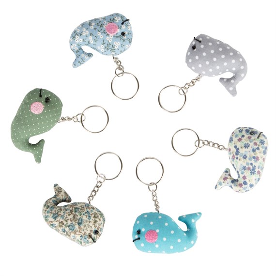 Vintage Mini Whale Keyring Assorted