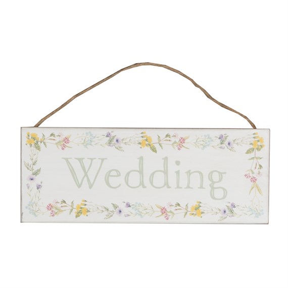 Wildflower Wedding Plaque