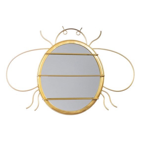 Gold Bee Mirror & Jewellery Hanger
