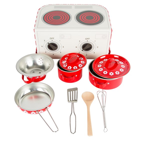 Red Daisies Play Cooking Set