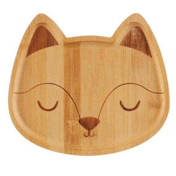 Woodland Fox Bamboo Plate