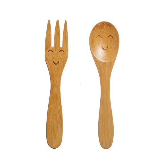 Kids' Bamboo Cutlery - Set of 2