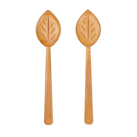 Leaf Bamboo Salad Servers