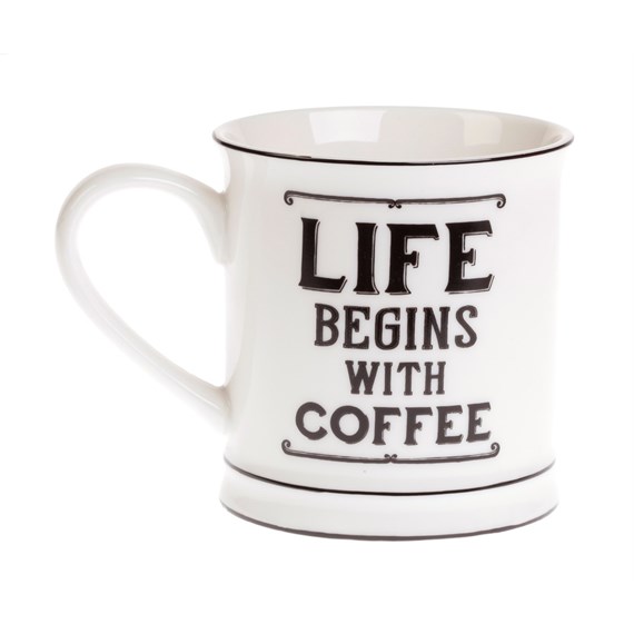 Life Begins with Coffee Mug
