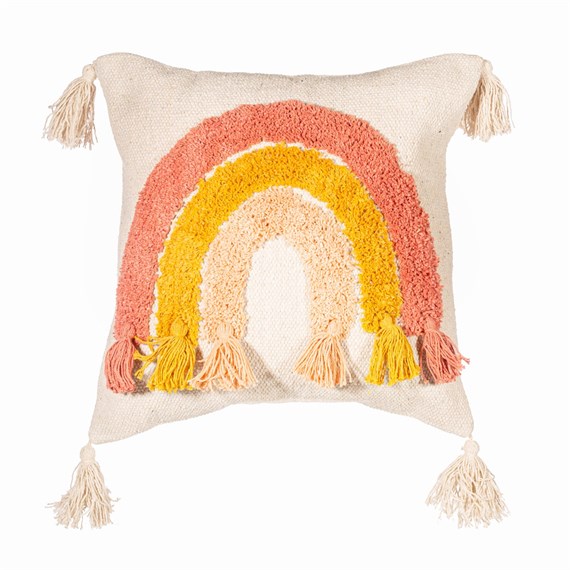 Earth Rainbow Tufted Cushion Cover