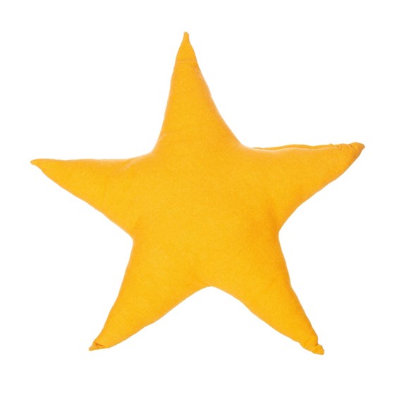 Star Cushion Mustard Yellow