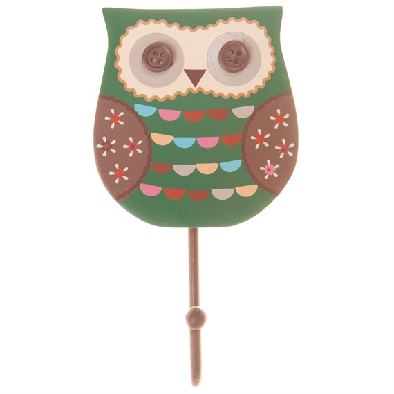 Green Owl Single Hook