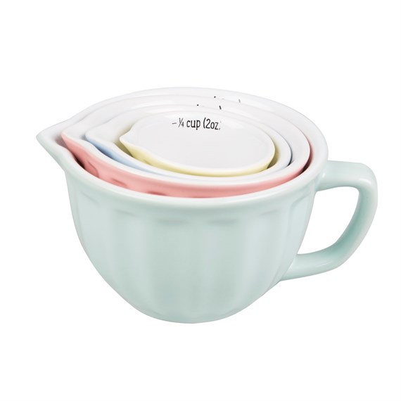 Retro Pastel Measuring Cups - Set of 4