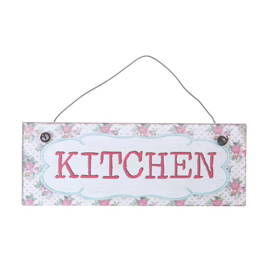 Floral Lace Kitchen Plaque