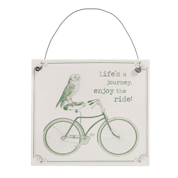 Life's a Journey Owl Plaque