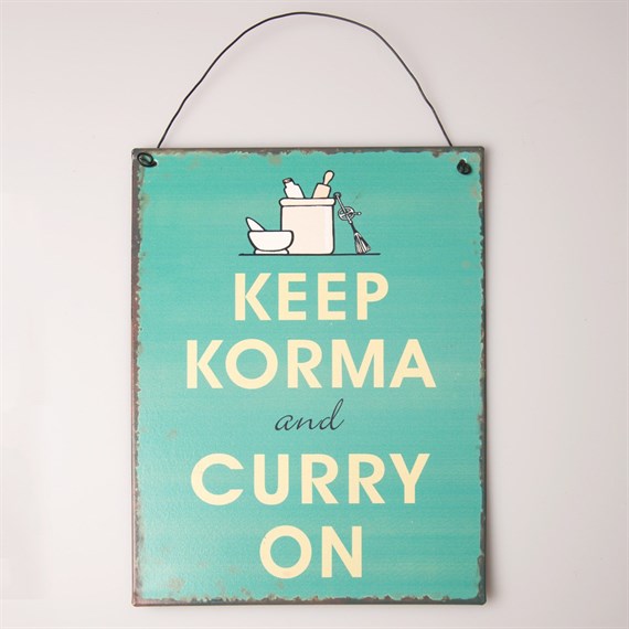 Keep Korma & Curry on  Plaque