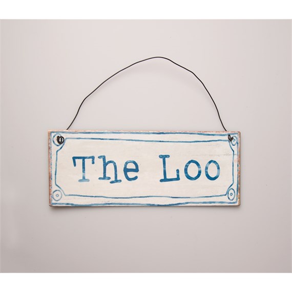 Retro French the Loo Plaque