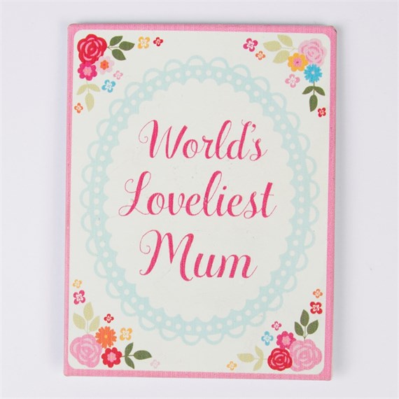 World's Loveliest Mum Floral Magnet