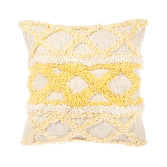Yellow Zigzag Cushion