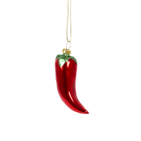 Mexican Chilli Pepper Shaped Bauble Red