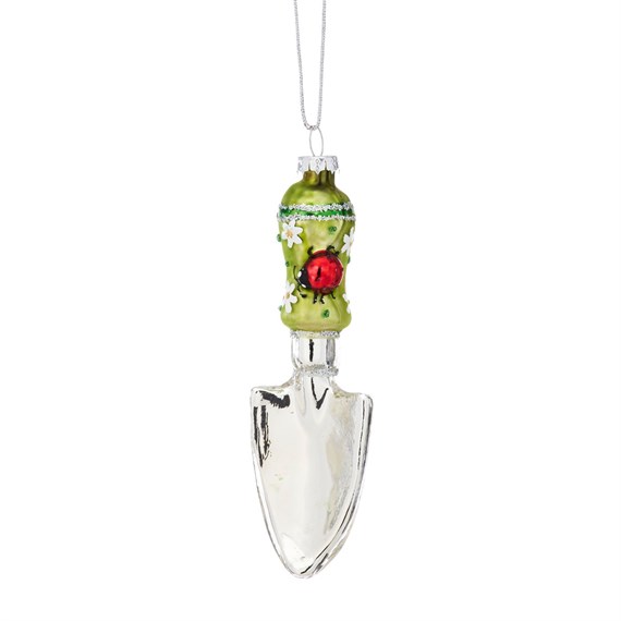 Garden Trowel Shaped Bauble Green