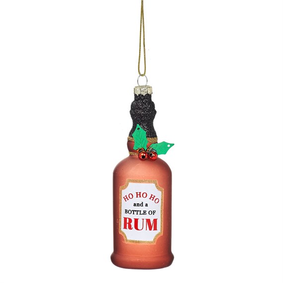 Ho Ho Ho Bottle of Rum Decoration