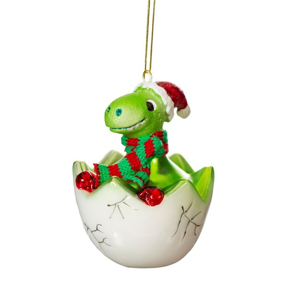 Hatching Baby Dinosaur Shaped Bauble