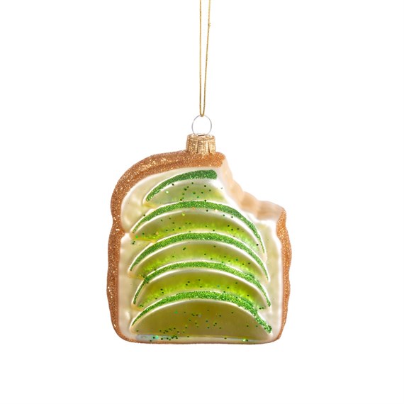 Avocado Toast Shaped Bauble