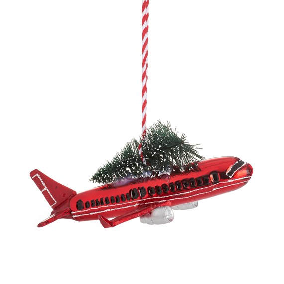 Airplane with Tree Shaped Bauble