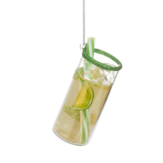 Mojito Cocktail Shaped Bauble