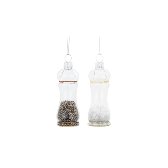Salt & Pepper Grinders Shaped Bauble - Assorted