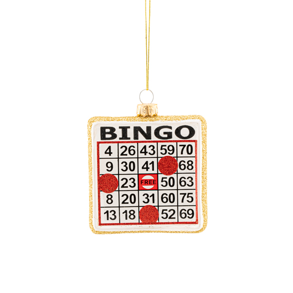 Bingo Card Shaped Bauble